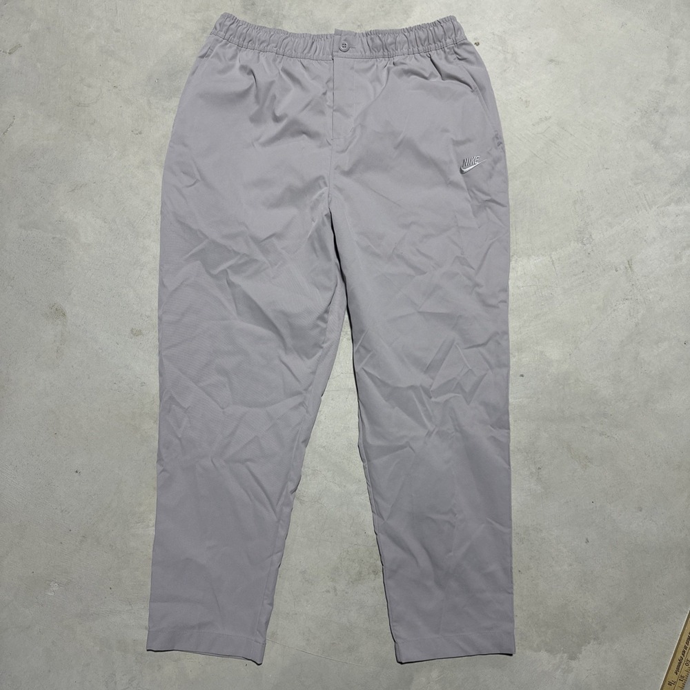 Nike Men's Large Club Woven Tapered Pleated Jogger Pants Commuter SZ Large